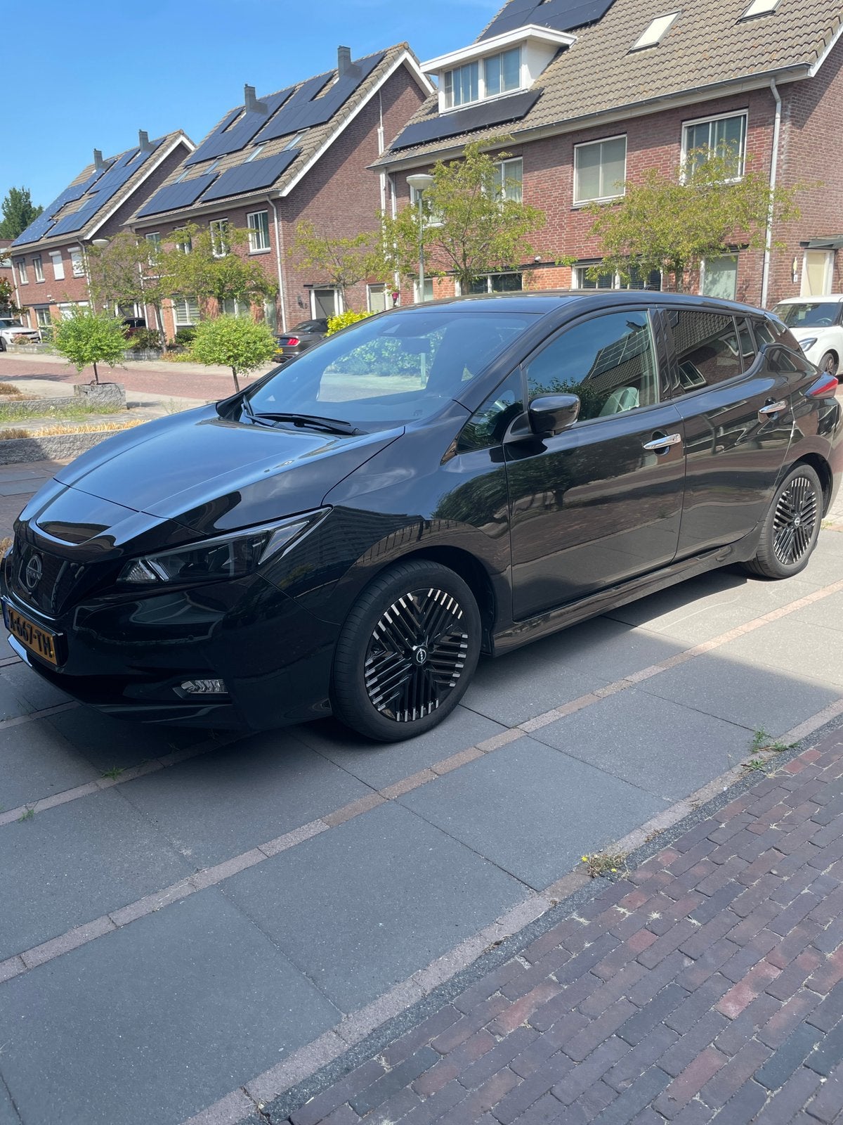 Nissan Leaf Met fabrieksgarantie - in absolute nieuwstaat, Auto's, Dealer onderhouden, Zwart, Verwarmde buitenspiegels, Origineel Nederlands