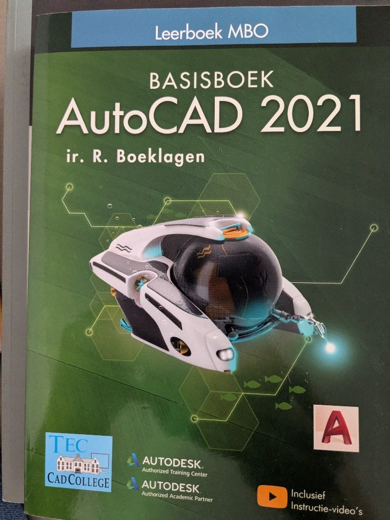 autocad basisboek 2021, Gelezen, Boeklagen, Ophalen of Verzenden, Overige onderwerpen