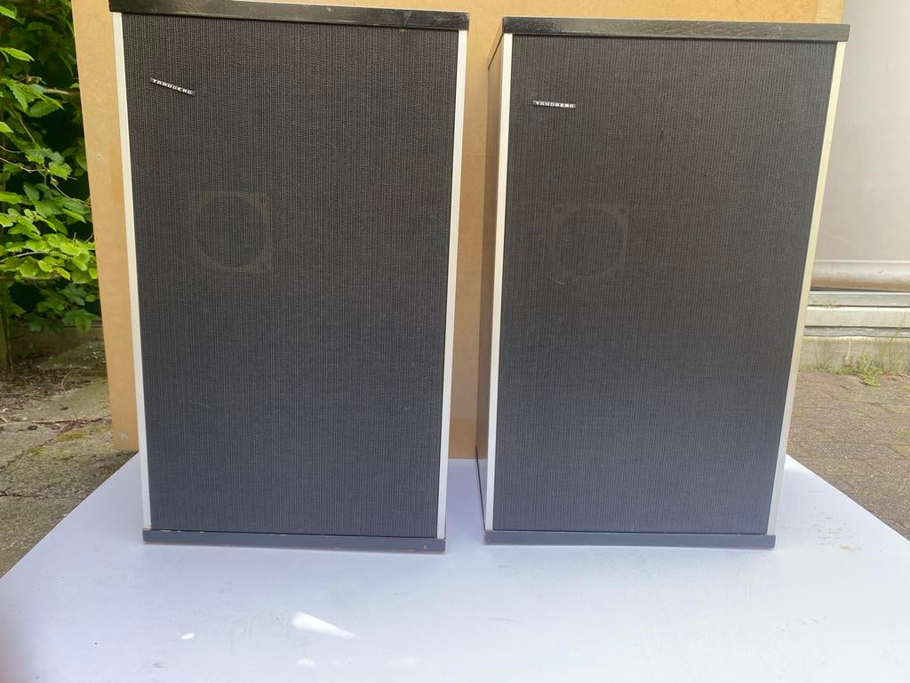 Tandberg TL 3520 Vintage Luidsprekers - 75 Watt, Zo goed als nieuw, 60 tot 120 watt, Front, Rear of Stereo speakers, Ophalen