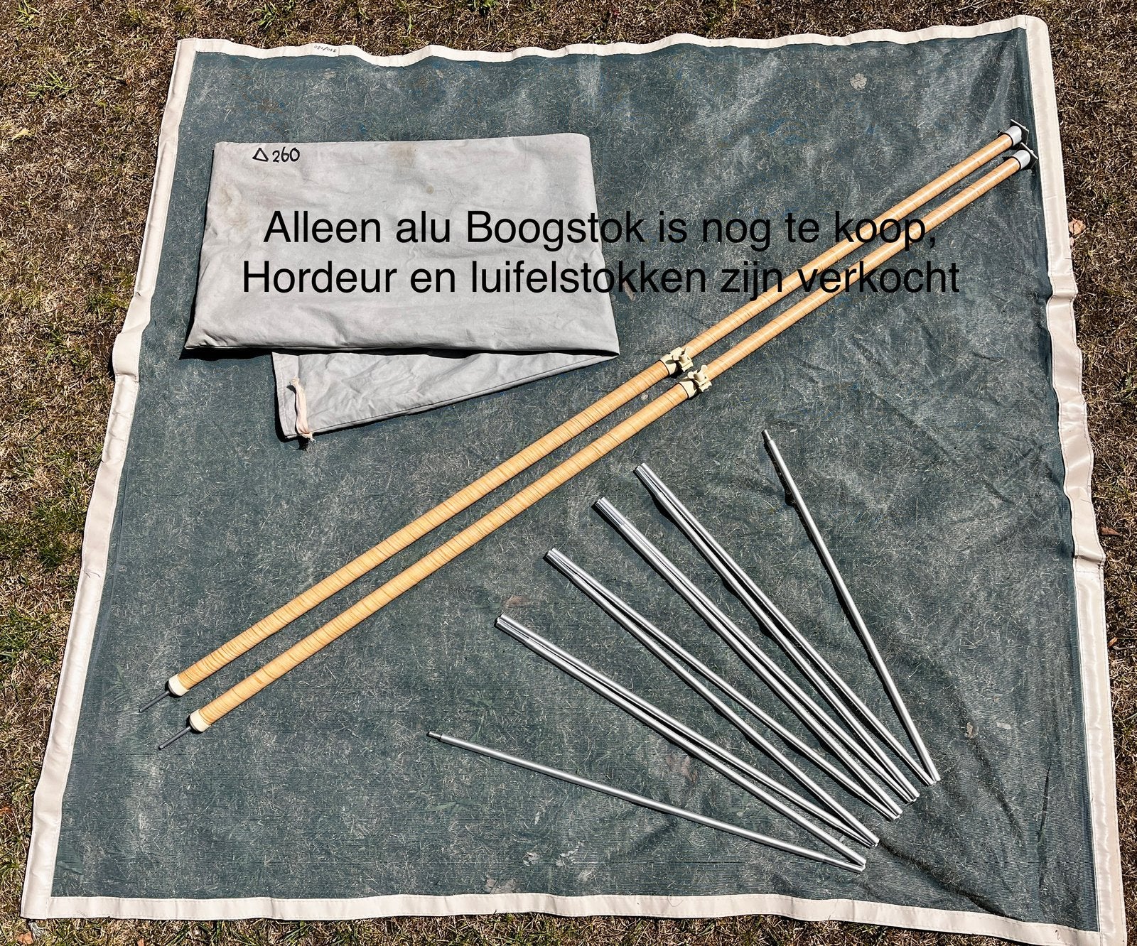 ⛺️ Karsten ALUMINIUM BOOGSTOK 540 CM ⛺️, Ophalen of Verzenden, Gebruikt