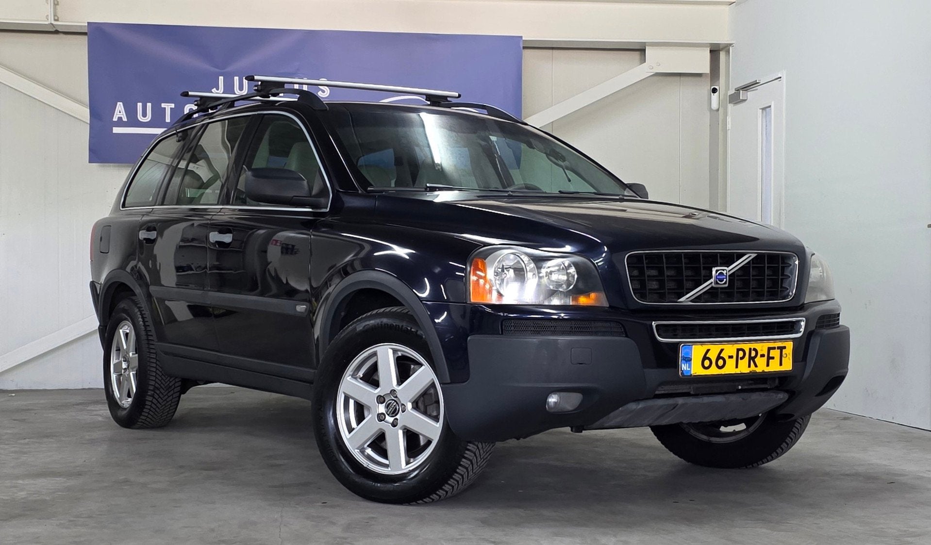 Volvo XC90 2.5 T Exclusive 7P Handgeschakeld Trekhaak Schuif, Auto's, XC90, Gebruikt, Beige, Blauw