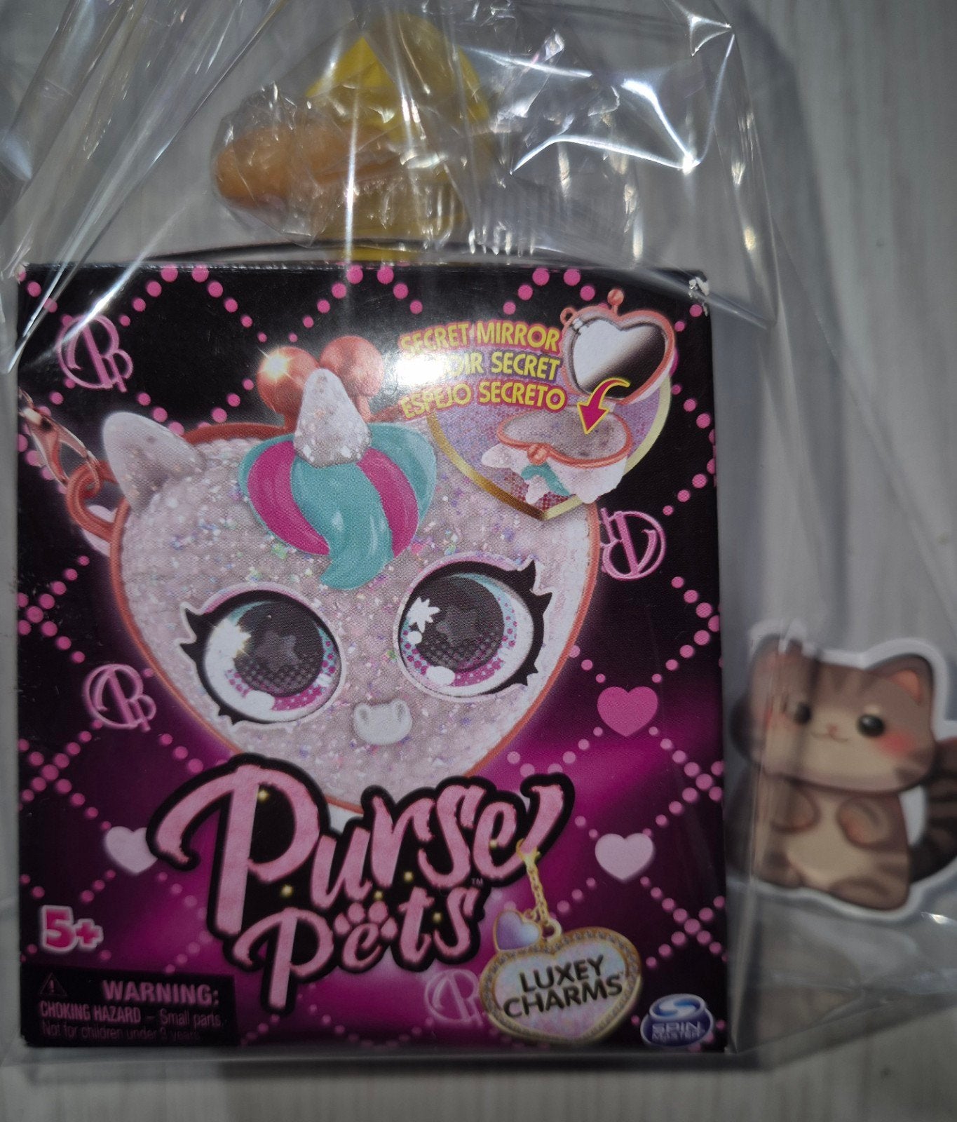 Traktatie purse pets+sticker+snoepje (18xnog) 1.50, Ophalen of Verzenden, Nieuw, Feestartikel, Verjaardag