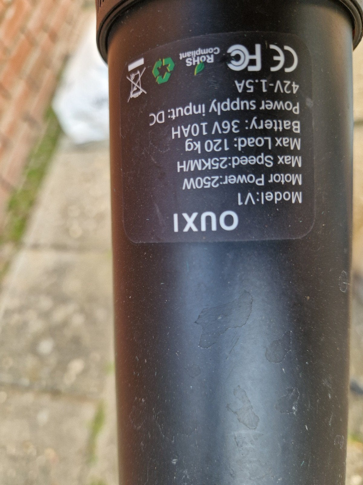 Ouxi V1 Elektrische Fiets - Opvouwbaar en Compact, Fietsen en Brommers, Elektrische fietsen, Zo goed als nieuw, Minder dan 47 cm