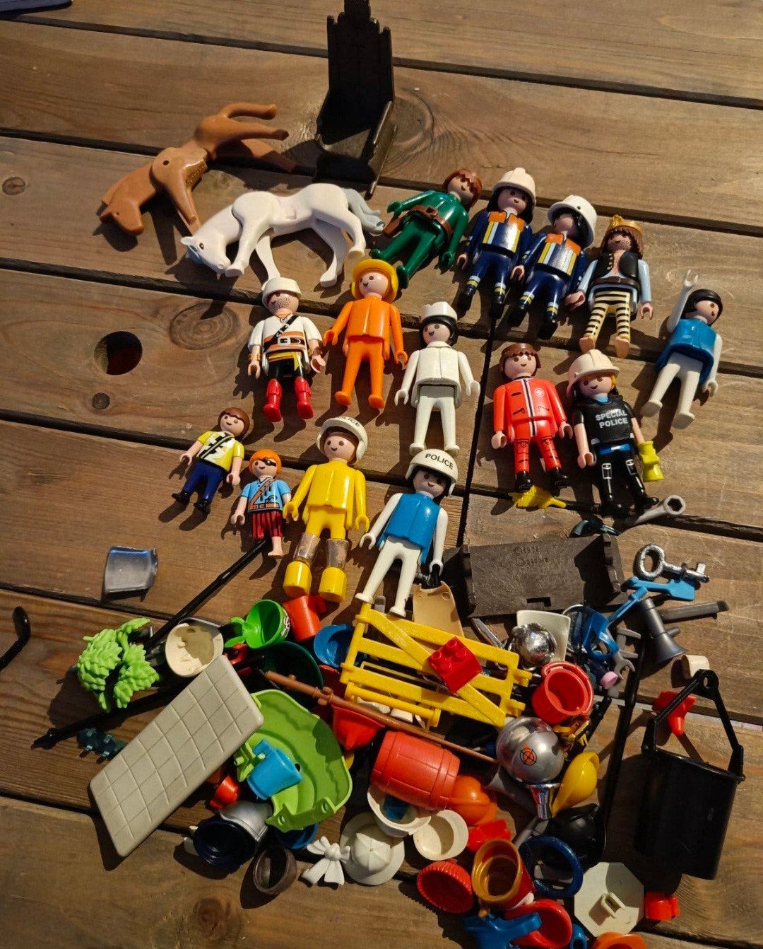 collectie playmobil poppetjes, coaching/familie opstelling, Ophalen of Verzenden, Zo goed als nieuw, Losse onderdelen, Figuren