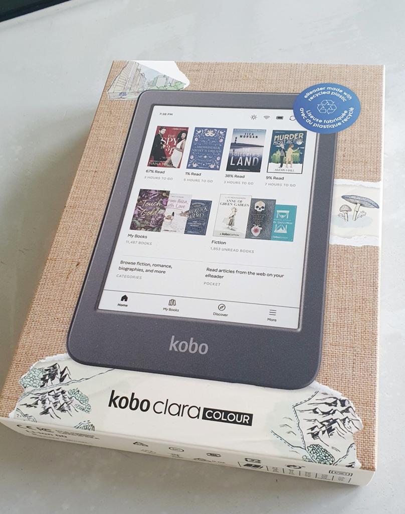 Kobo Clara Colour  E-reader  6 inch  zwart, Computers en Software, Kobo clara colour, Bluetooth, 6 inch of minder, Nieuw