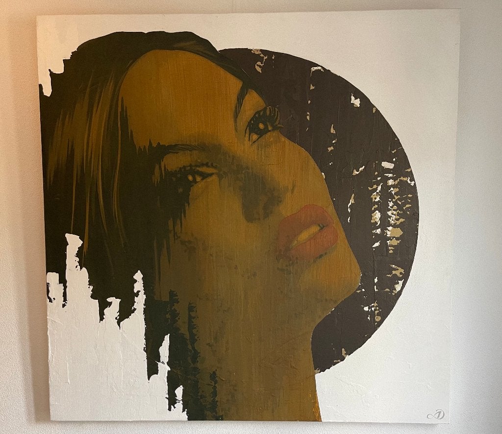 Harold Aspers | Beautiful Armor IV, Ophalen, Acrylverf, Gesigneerd, Portret