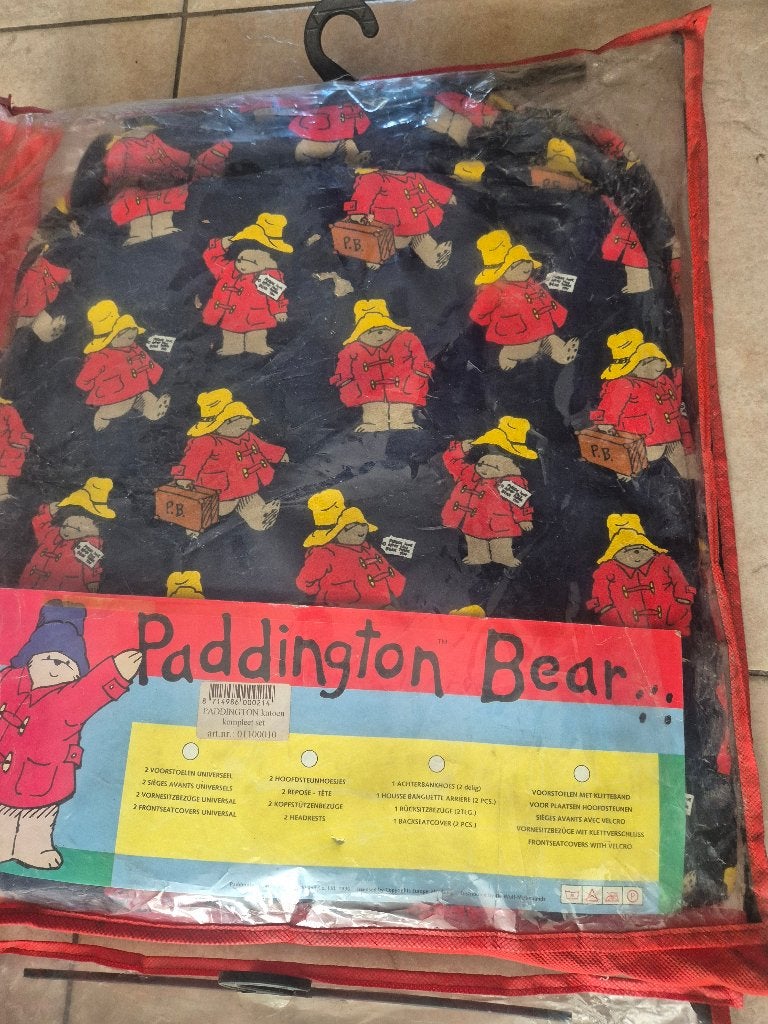 stoelhoezen voor auto Complete set Paddington Bear, Ophalen of Verzenden, Zo goed als nieuw
