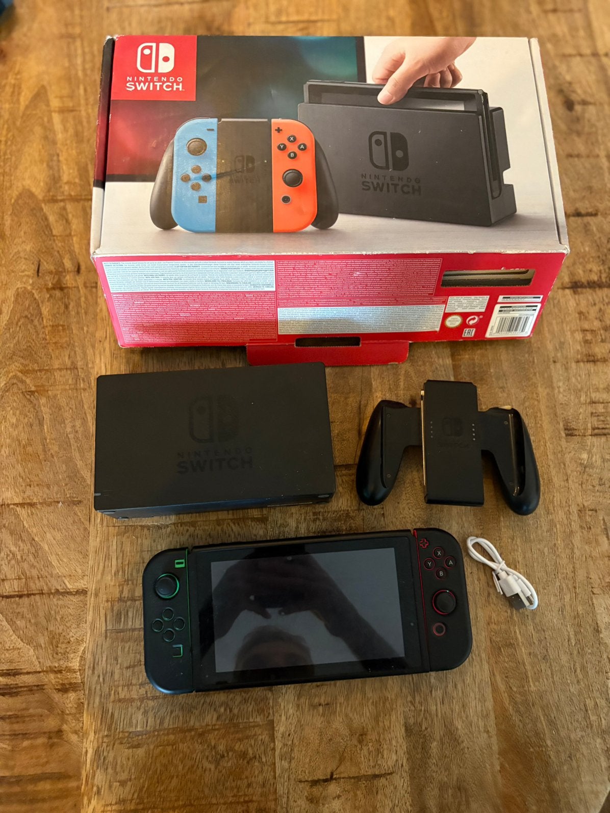 Nintendo Switch compleet + 2 games (Paw Patrol & Gabby), Met games, Verzenden, Met 2 controllers, Zo goed als nieuw