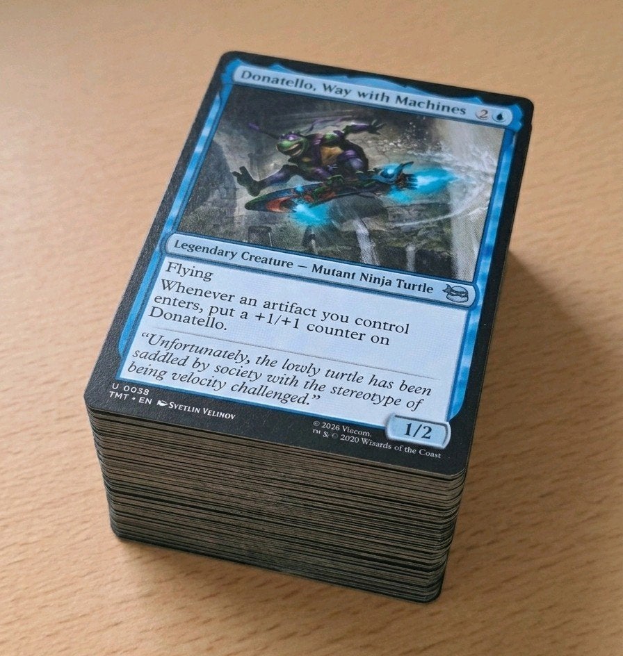 MTG Commander Deck Donatello (Teenage Mutant Ninja Turtles), Ophalen of Verzenden, Zo goed als nieuw, Speeldeck
