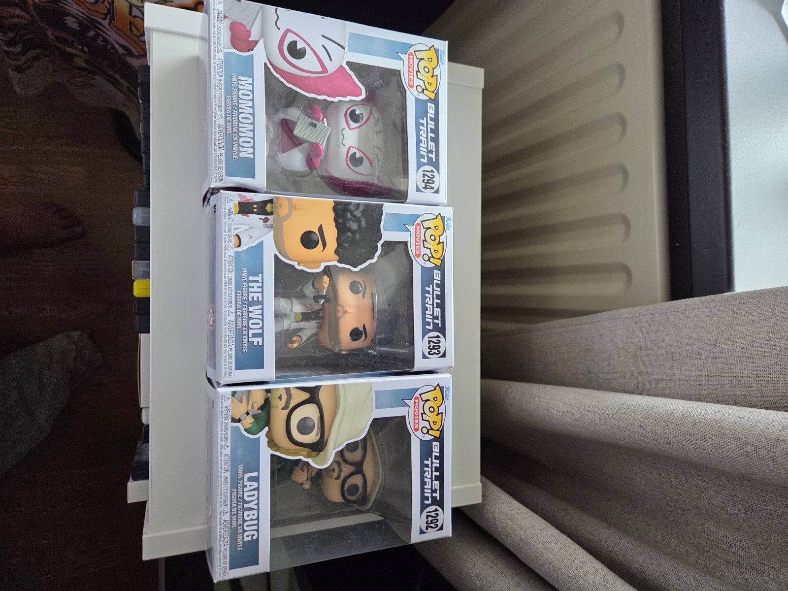 Funko Pop! Bullet Train - Momomon, The Wolf, Ladybug, Ophalen of Verzenden, Gebruikt