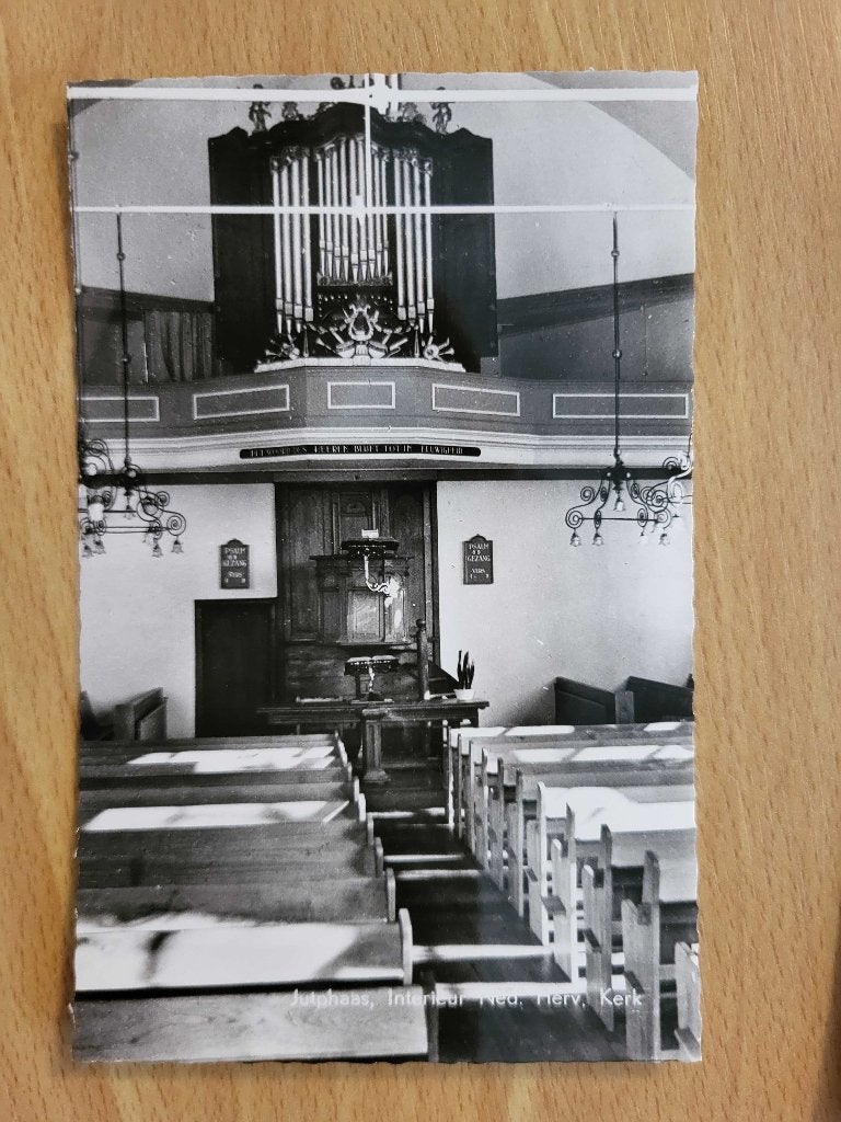 ansicht JUTPHAAS Kerk Orgel, Verzamelen, Ophalen of Verzenden, Voor 1920, Utrecht