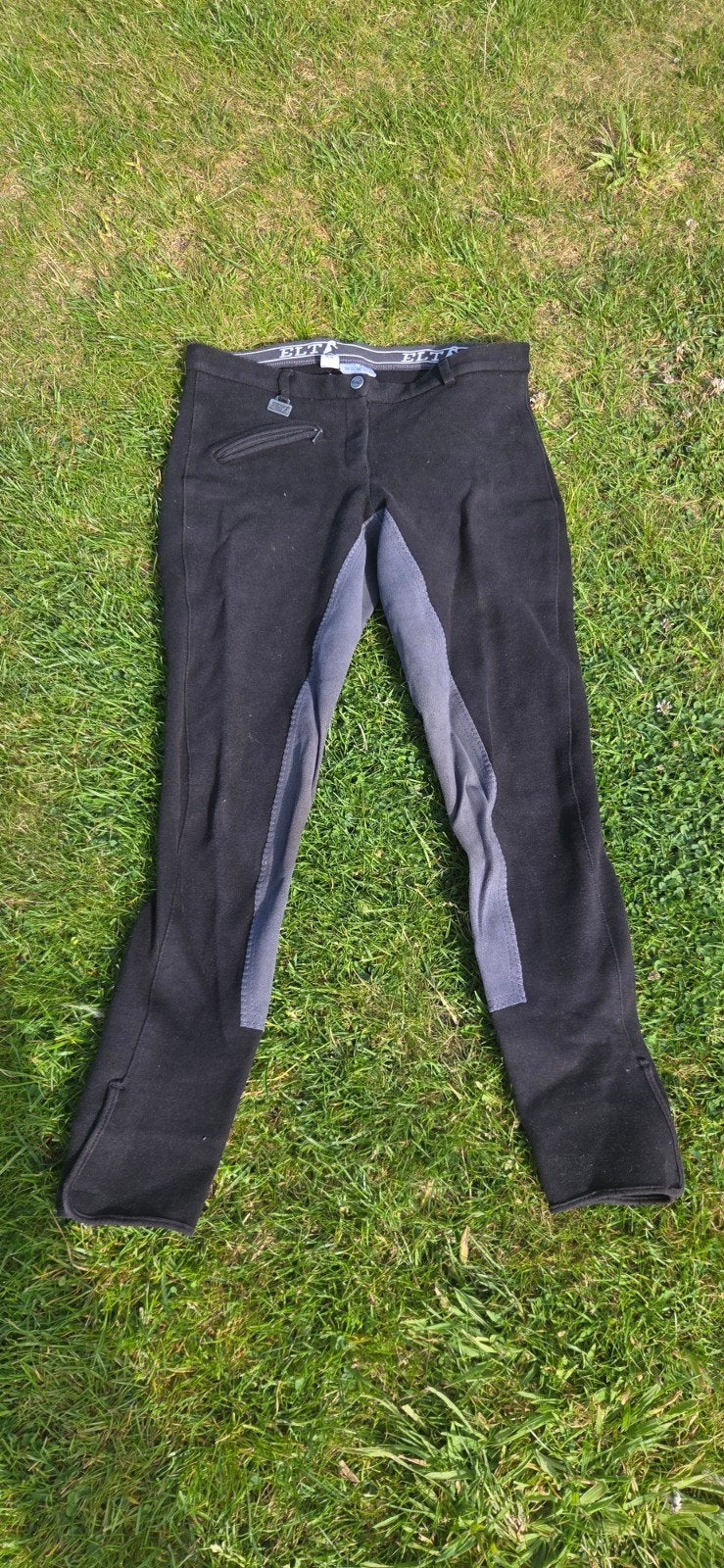 Rijbroek dames maat 40 zwart met grijs binnenbeenstuk, Dieren en Toebehoren, Paardrijkleding, Ophalen of Verzenden, Dressuur, Dames