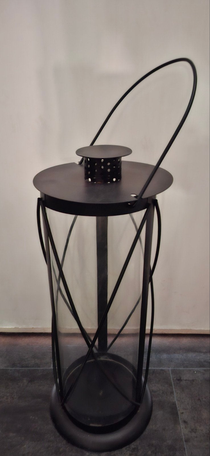 Nieuw Windlicht, Huis en Inrichting, Woonaccessoires | Kandelaars en Kaarsen, Windlicht, Zwart, Nieuw, Ophalen of Verzenden