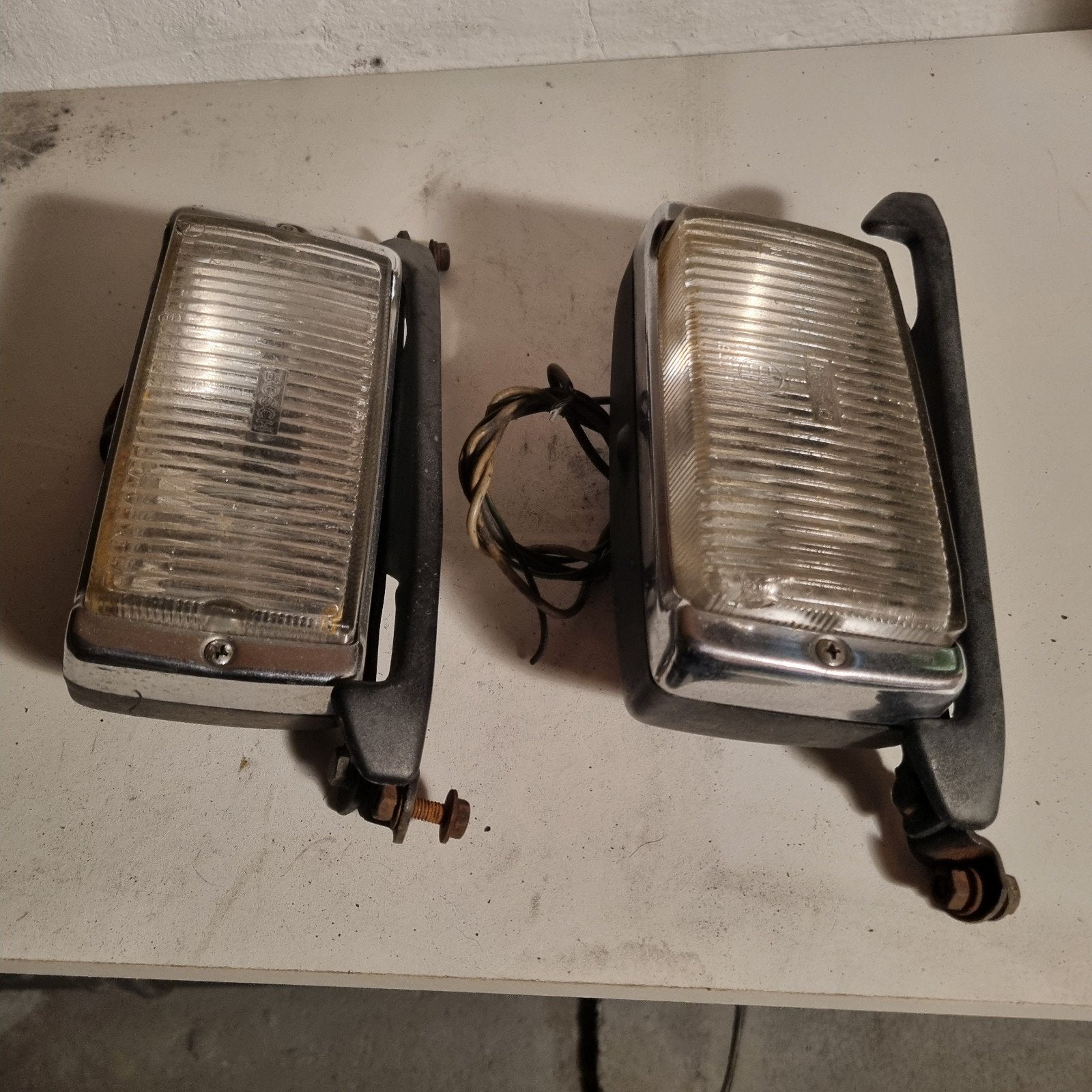 Merc W107 SL/SLC zeer goede st.  originele Bosch mistlampen, Auto-onderdelen, Verlichting, Ophalen of Verzenden