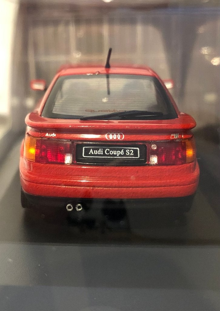 Solido 1:43 Audi S2 Coupe 1992 rood nieuw in display, Ophalen of Verzenden, Nieuw, Auto, Solido