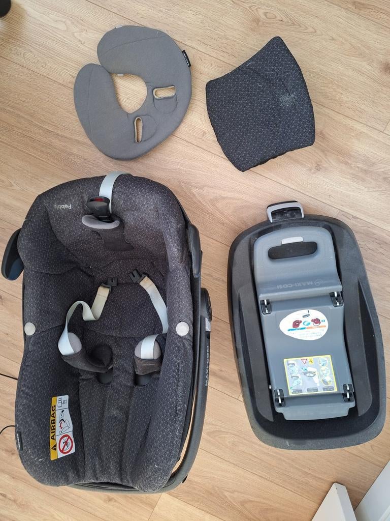 Maxi cosi isofix met onderstel, Ophalen, Gebruikt, Isofix, 0 t/m 13 kg