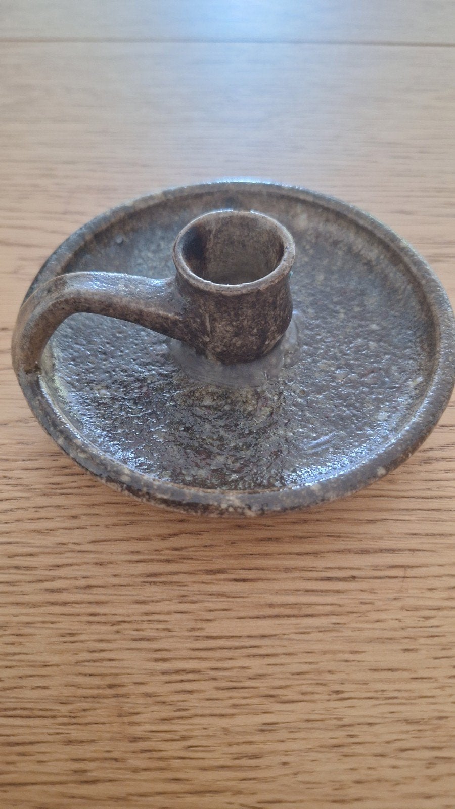 Vintage Aardewerk Kandelaar JH Riessen G95, Antiek en Kunst, Ophalen of Verzenden, Keramiek of Aardewerk