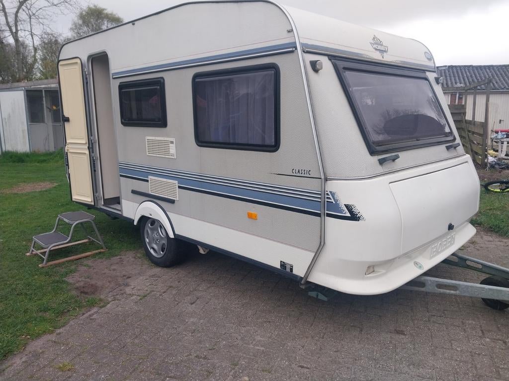 Hobby 400 Classic tent 3m luifel, Caravans en Kamperen, Caravans, Vast bed, Hobby, Treinzit, Particulier