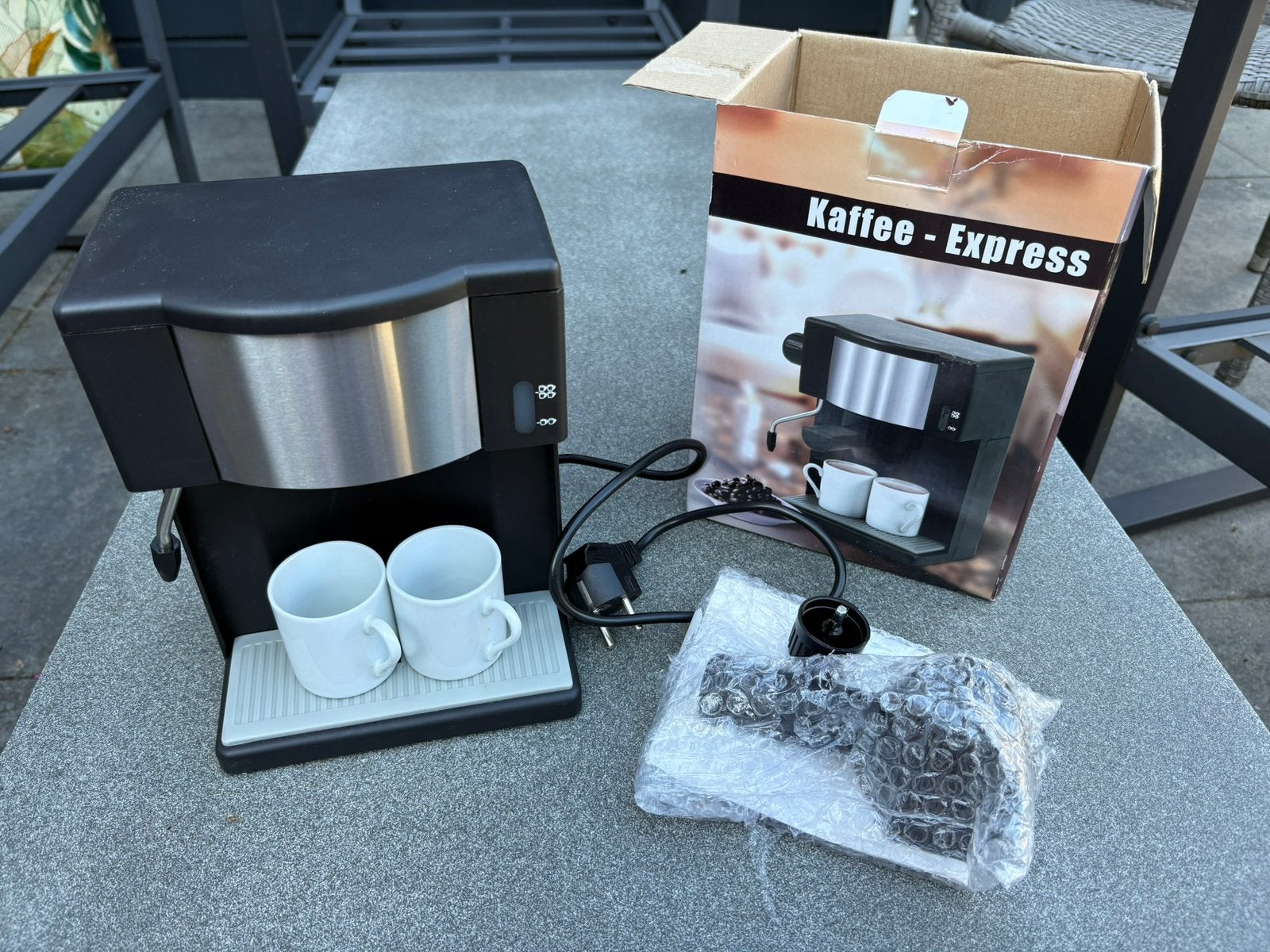 Nieuwe Kaffee-Express CM-401 koffie-/espressomachine., Witgoed en Apparatuur, 2 tot 4 kopjes, Ophalen, Nieuw, Espresso apparaat