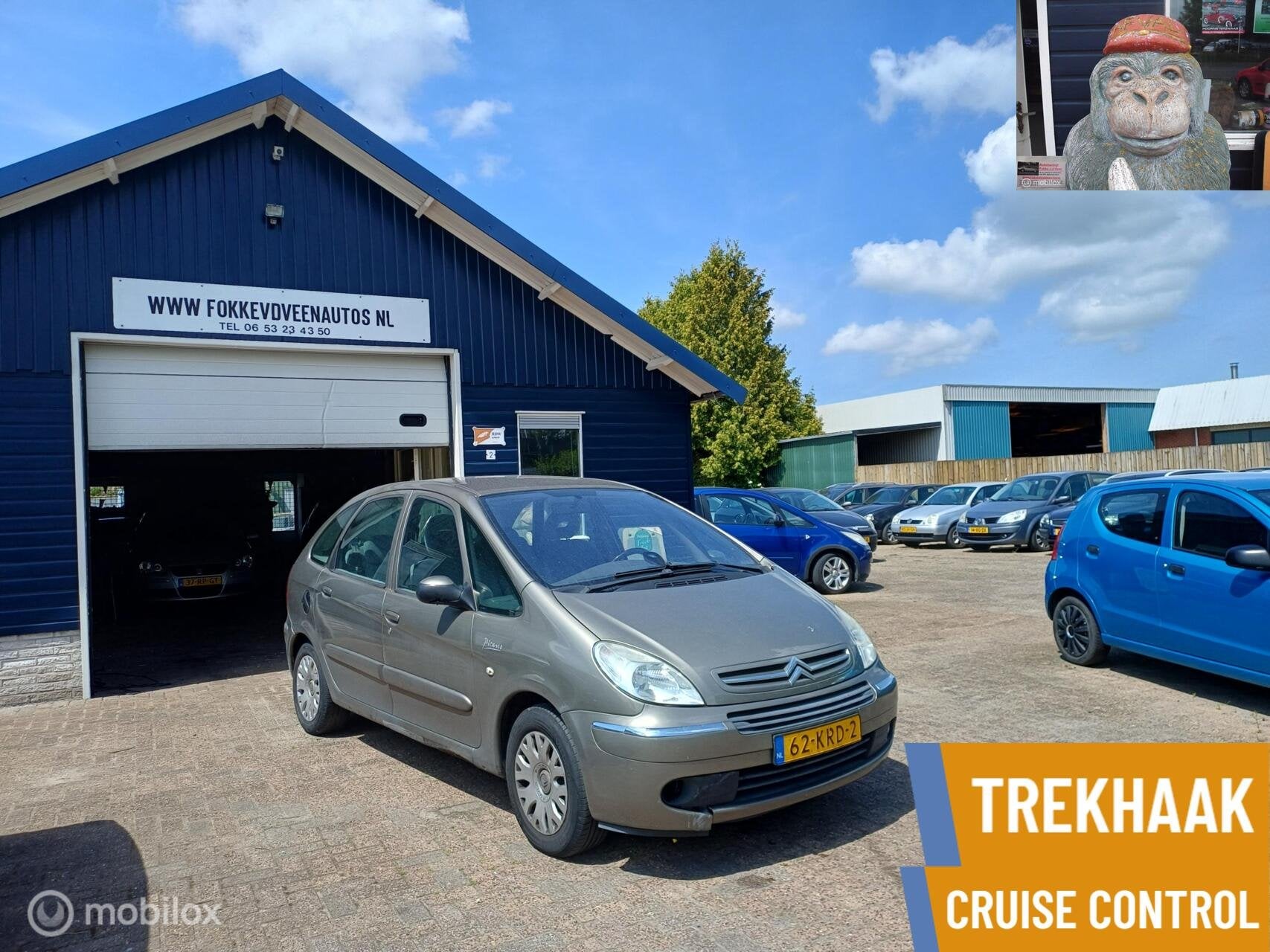 Citroen Xsara Picasso 1.6i-16V Image Garantie, alle inruil m, Auto's, Citroën, Voorwielaandrijving, 4 cilinders, Bruin, 1200 kg