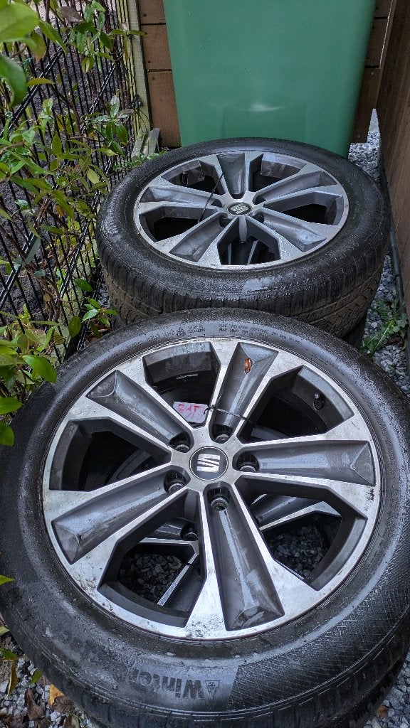 Originele Seat Ateca winterset 'Dynamic' - onbeschadigd, Auto-onderdelen, Ophalen, Banden en Velgen, 17 inch, Winterbanden