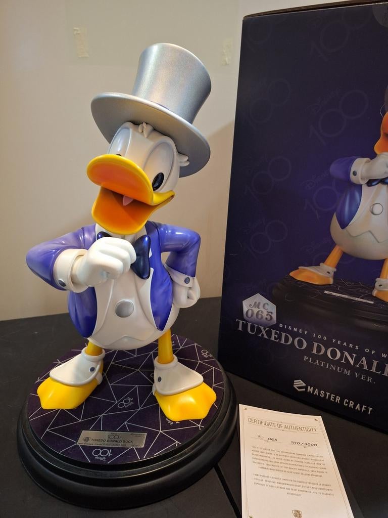Donald Duck Beast Kingdom Mastercraft Disney beeld LE, Ophalen, Donald Duck, Zo goed als nieuw, Beeldje of Figuurtje