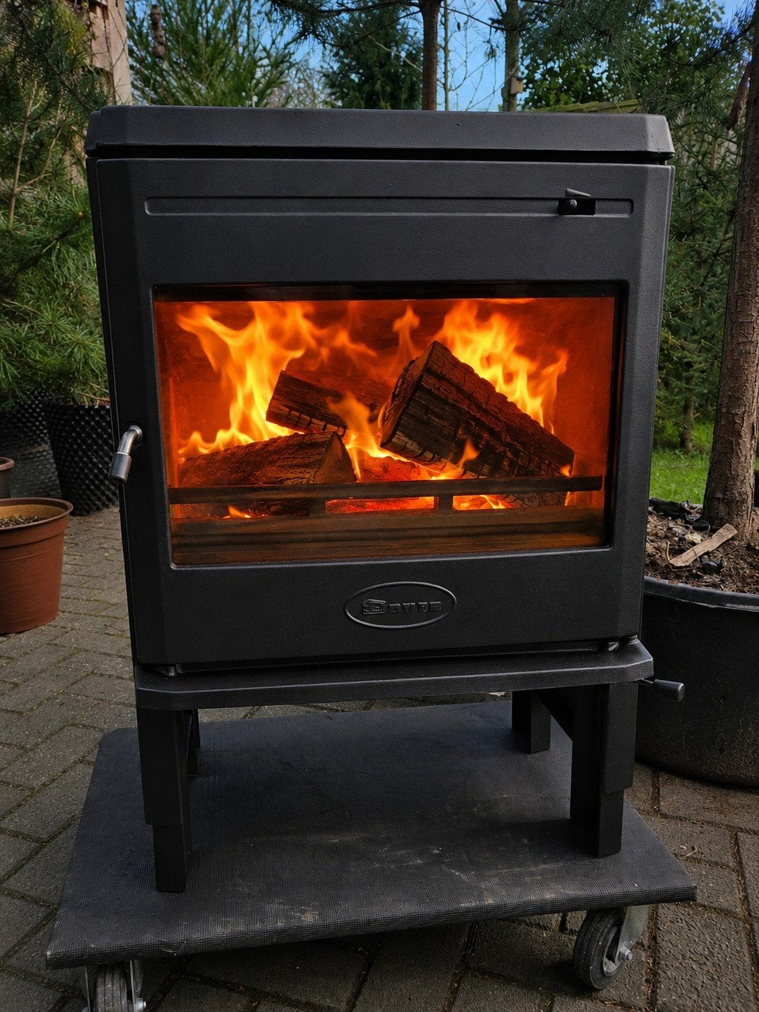 Dovre 360 Houtkachel | Gietijzer | 7 kW | Panoramaglas, Huis en Inrichting, Kachels, Ophalen of Verzenden