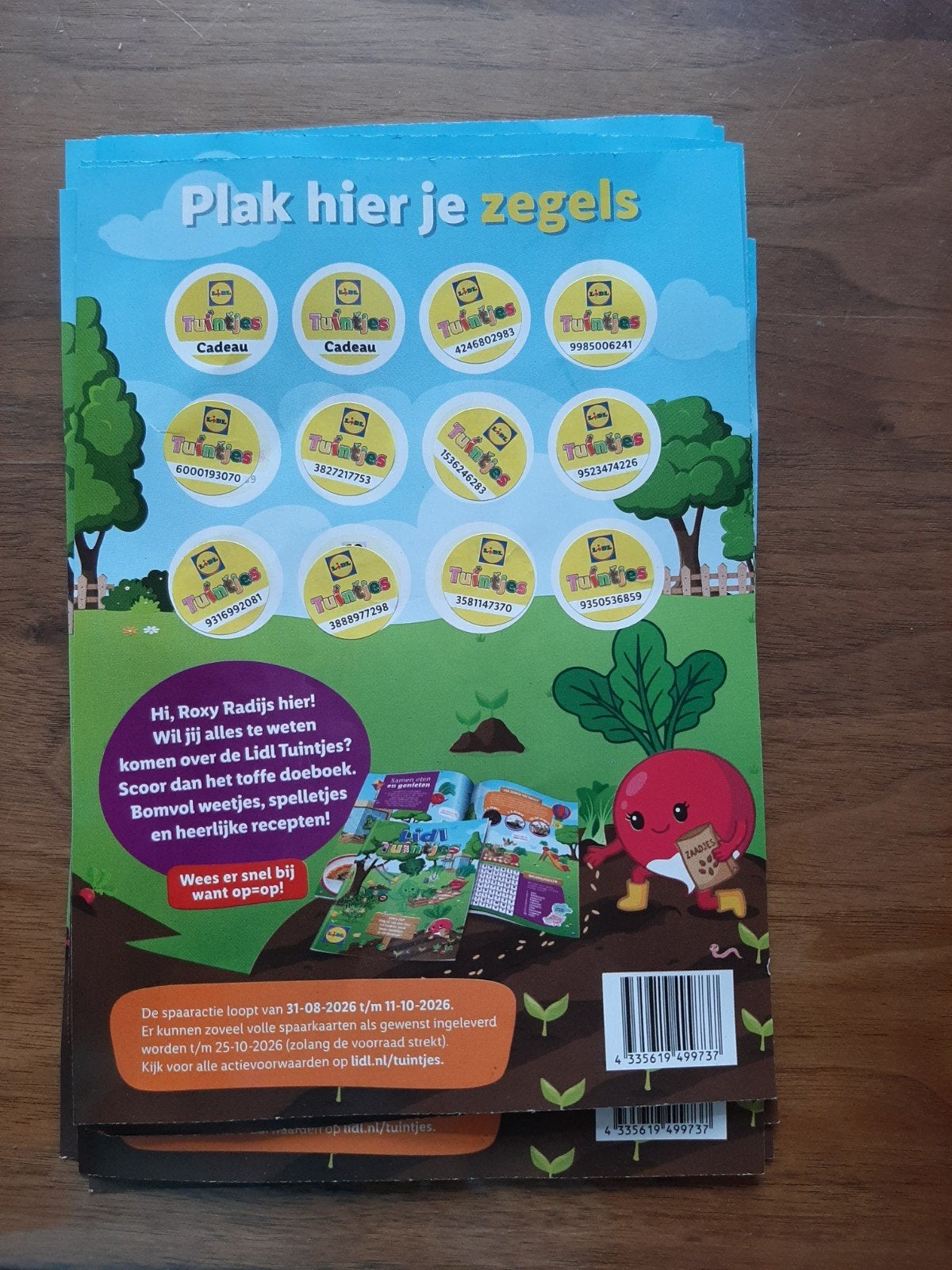 Lidl tuintjes volle spaarkaarten, Lidl, Ophalen of Verzenden
