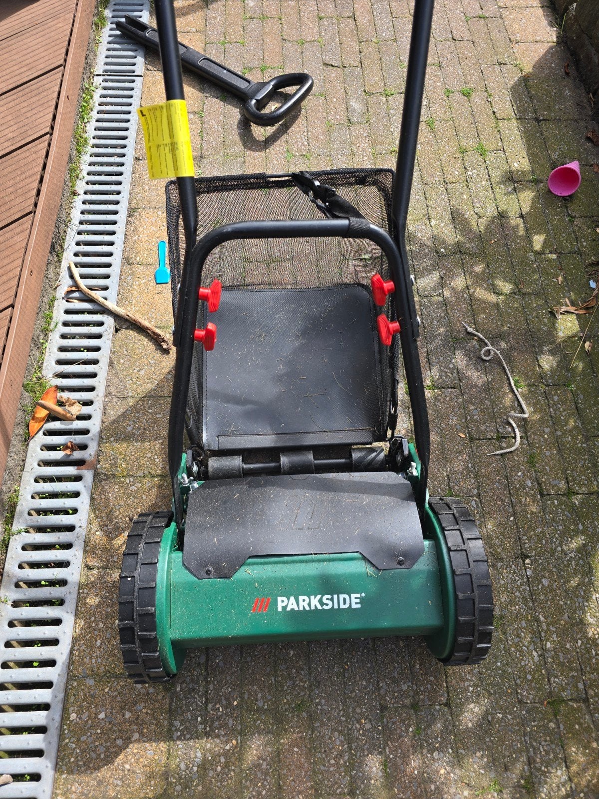 Parkside handgrasmaaier met opvangbak, Ophalen, Gebruikt, Handgrasmaaier, Parkside