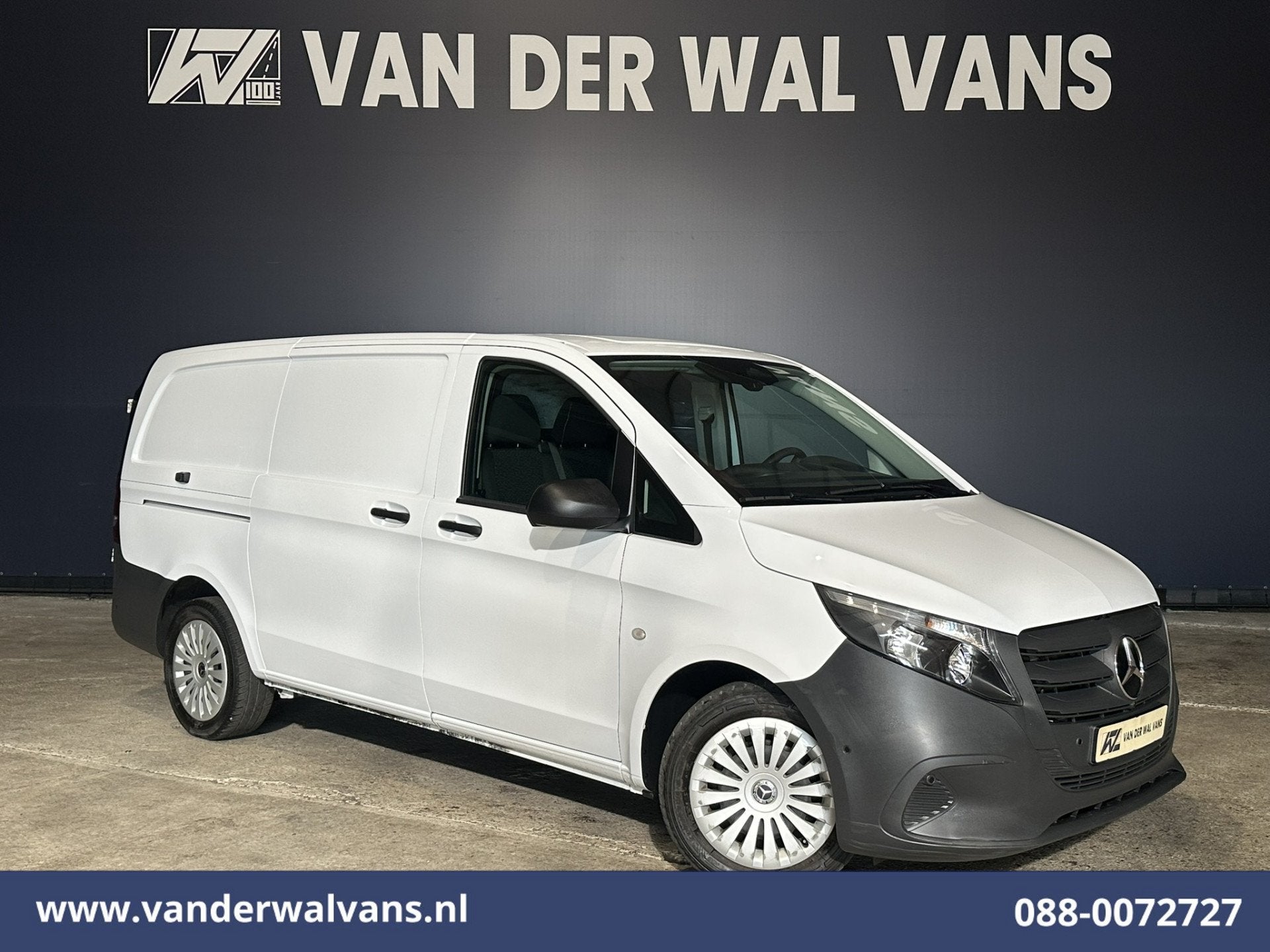 Mercedes-Benz Vito 116 CDI 164pk L2H1 2025 Model Euro6 Airco, Auto's, Dealer onderhouden, 2000 kg, Wit, Mercedes-Benz