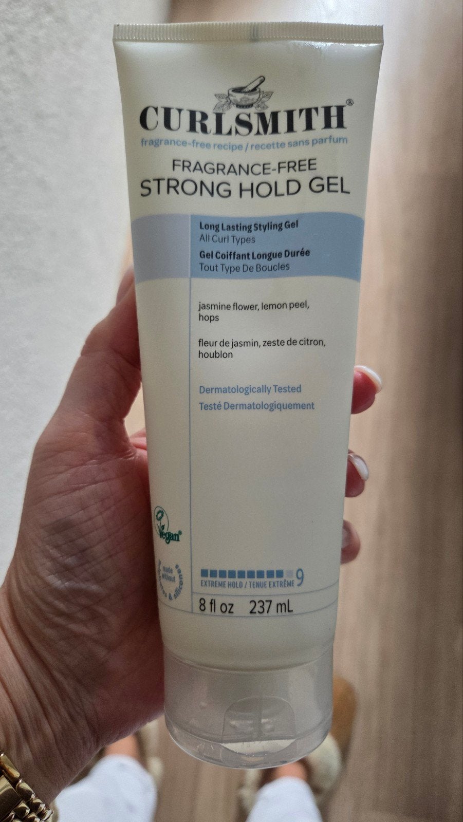 Curlsmith Fragrance-Free Strong Hold Gel 237ml, Sieraden, Tassen en Uiterlijk, Ophalen of Verzenden, Zo goed als nieuw, Gel, Wax, Haarlak of Mousse