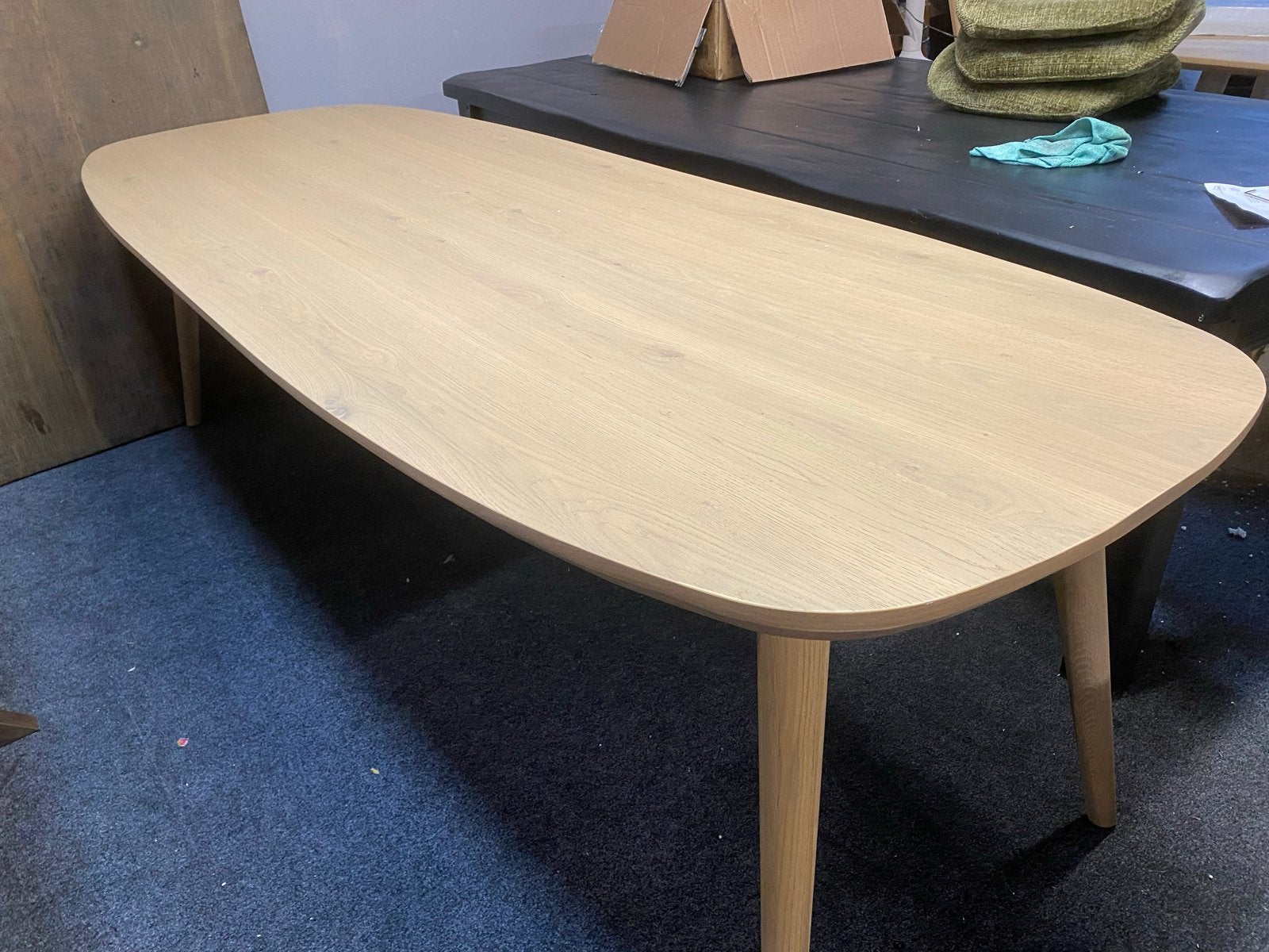 Nieuwe Elijah eiken eettafel 260x100 cm, Ophalen, 100 tot 150 cm, Eikenhout, Vijf personen of meer