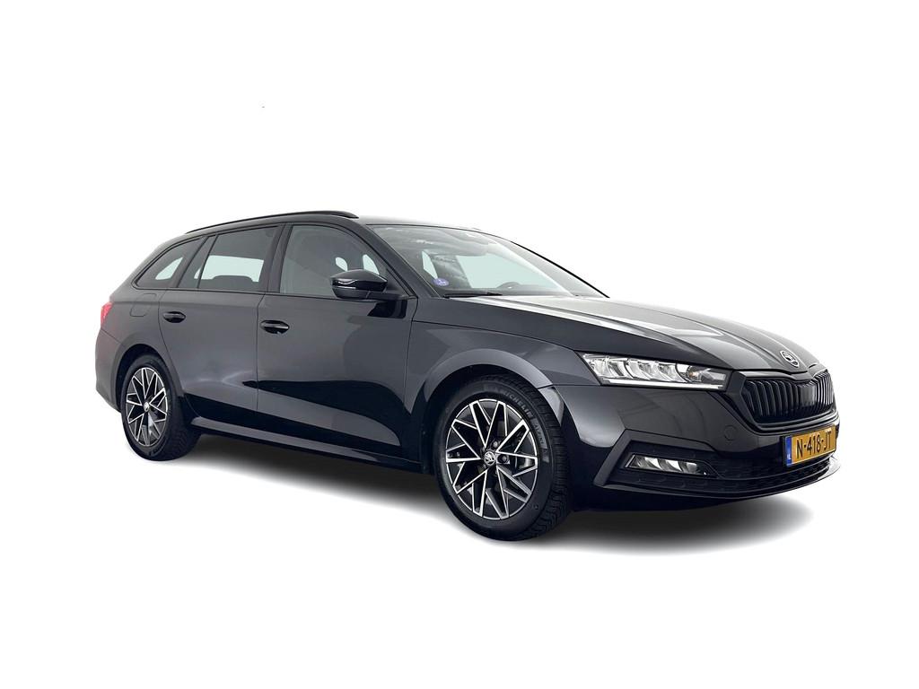Skoda Octavia Combi 1.0 TSI Sport Business (INCL-BTW) *DIGI-, Stof, Gebruikt, Euro 6, Zwart