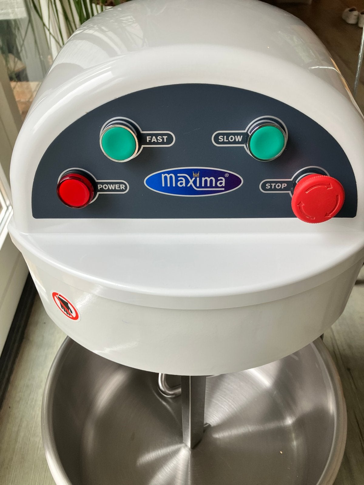 Maxima Spiraalkneder - Deegmachine - 20L - 2 snelheden, Witgoed en Apparatuur, Minder dan 1 liter, Ophalen of Verzenden, Gebruikt