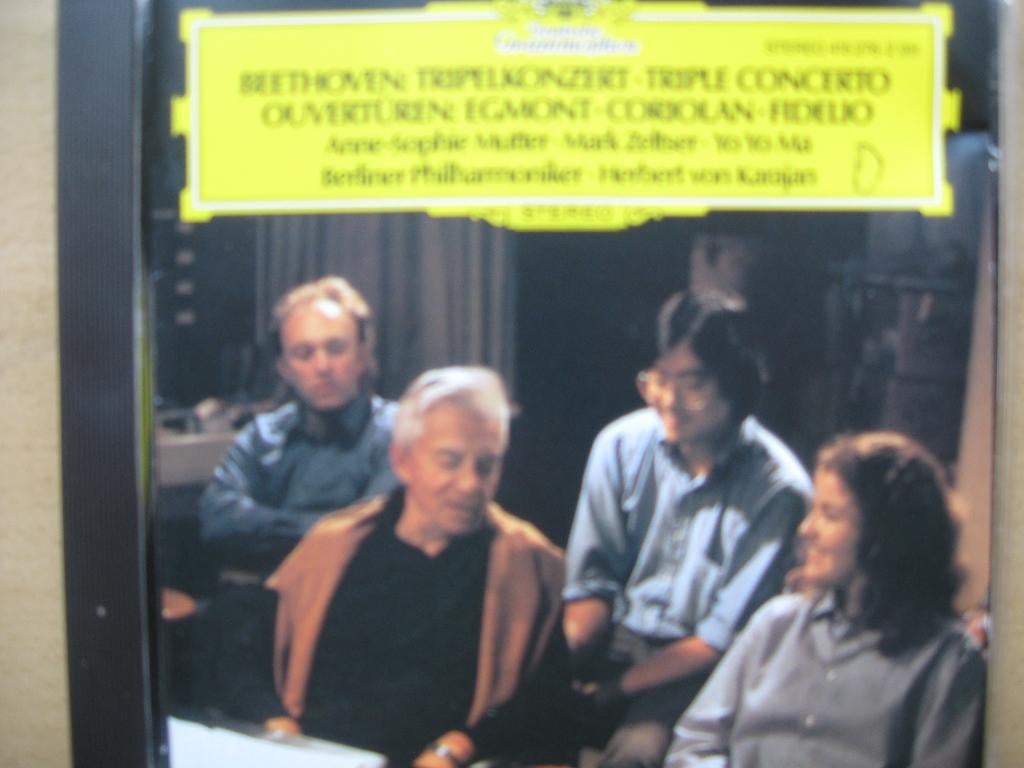 Beethoven, Tripelkonzert, e.a., Mutter, Zeltser, Ma, Karajan, Ophalen of Verzenden, Romantiek, Gebruikt, Orkest of Ballet