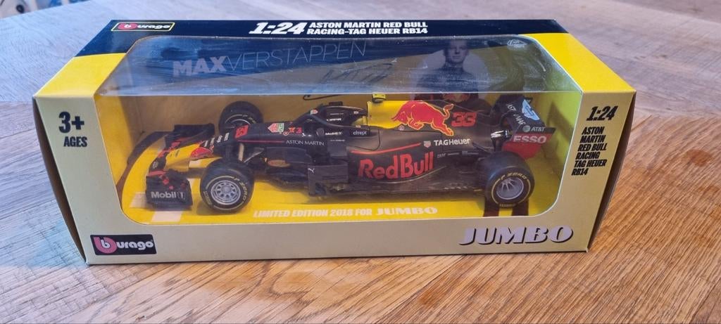 Bburago 1:24 Max Verstappen Red Bull Racing RB14, Ophalen of Verzenden