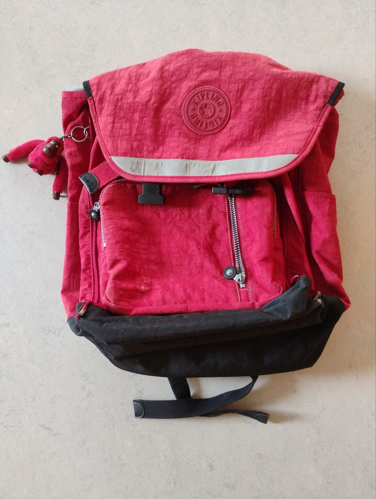 Kipling rugzak rood., Ophalen of Verzenden, Zo goed als nieuw, Kipling, 30 tot 45 cm