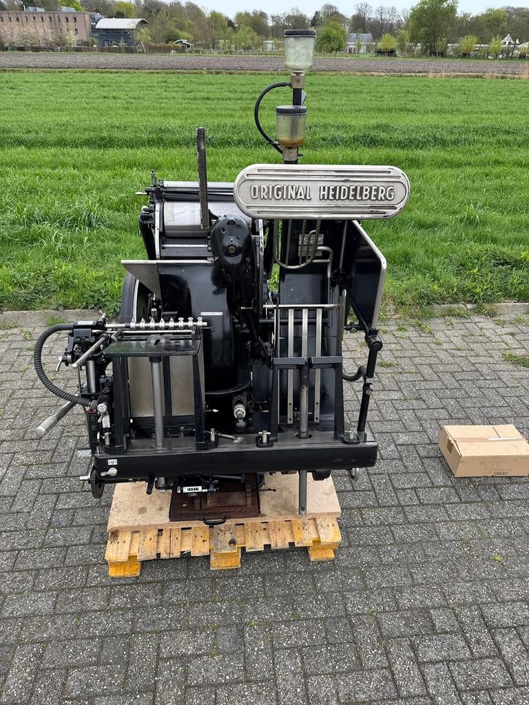 Heidelberg degel model T, Ophalen, Gebruikt