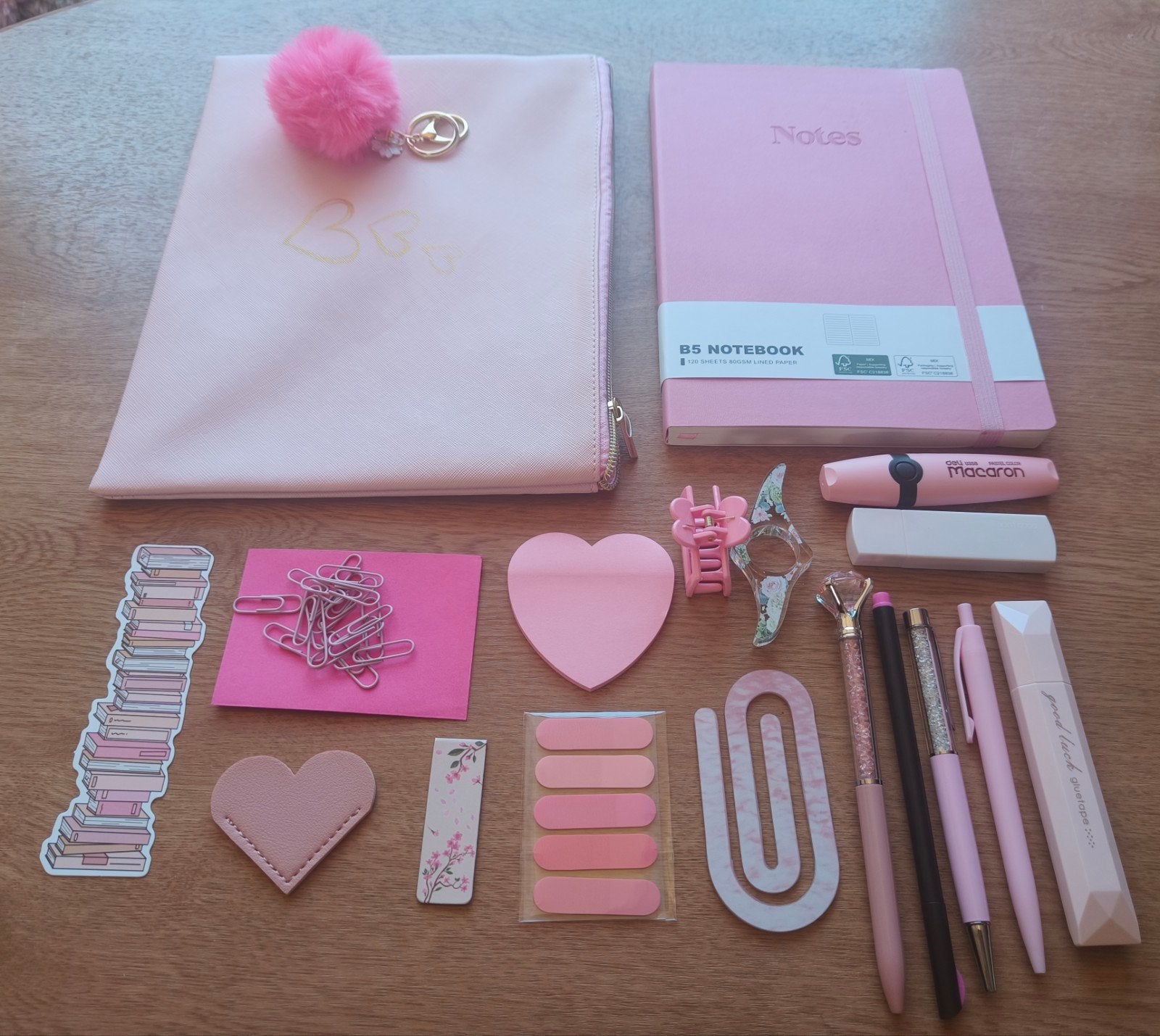 stationairy set XL roze, Diversen, Schrijfwaren, Ophalen of Verzenden, Nieuw