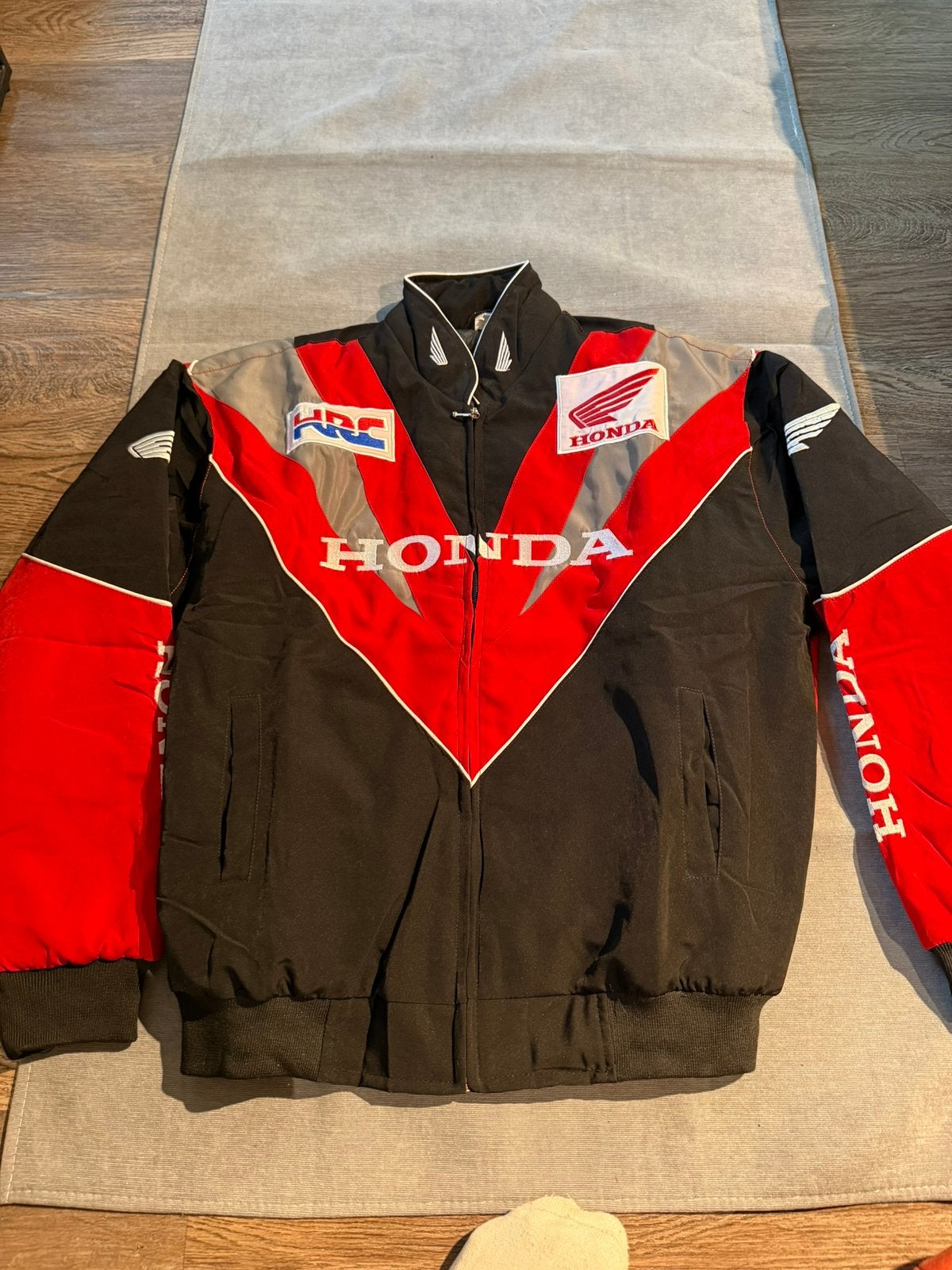 Honda Racing Bomberjack (Maat L) Vintage Retro, Ophalen of Verzenden, Zo goed als nieuw, Maat 52/54 (L), Rood