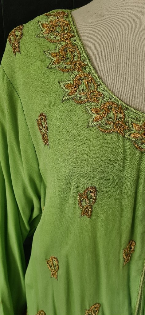 Dames Indiase kleding, tot maat 52, groen, Kleding | Dames, Gelegenheidskleding, Overige typen, Maat 46/48 (XL) of groter, Ophalen of Verzenden