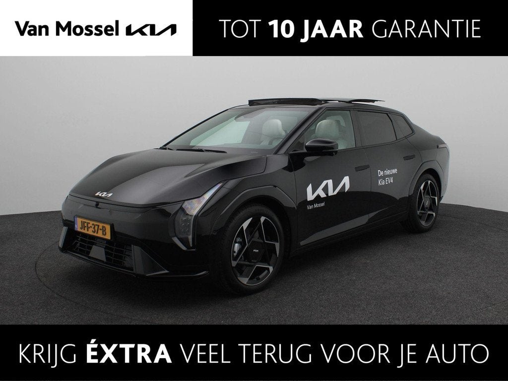 Kia EV4 GT-PlusLine 81.4 kWh FASTBACK | DEMO | * Trekhaak *, Auto's, Kia, Zwart, Origineel Nederlands, 584 km, 204 pk