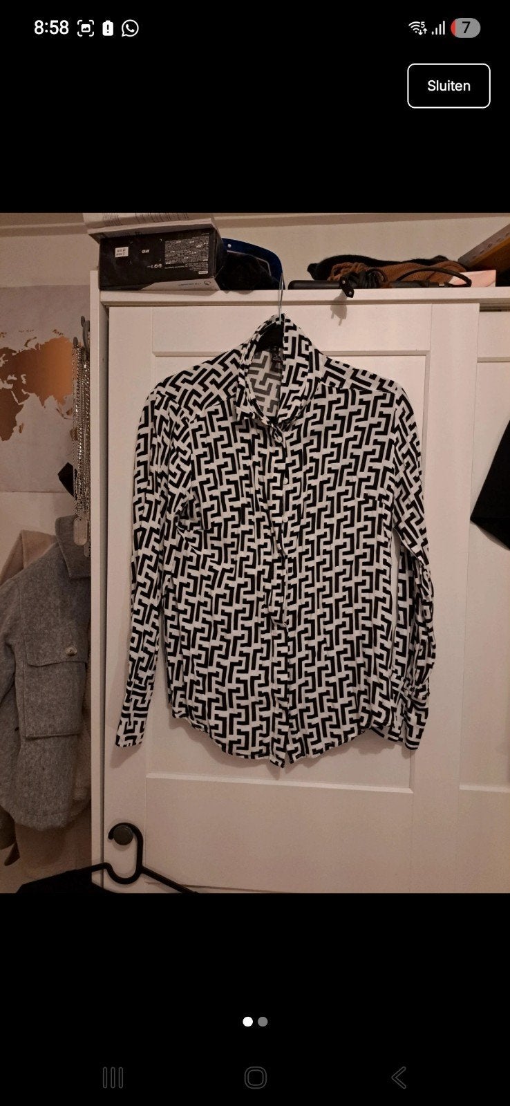 Blouse met print x New Yorker, Wit, New Yorker, Ophalen of Verzenden, Zo goed als nieuw