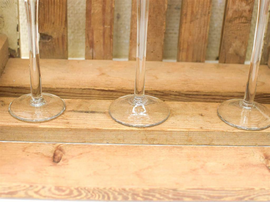 Set van 3 Glazen kandelaars 51500, Ophalen of Verzenden, Gebruikt, Overige materialen
