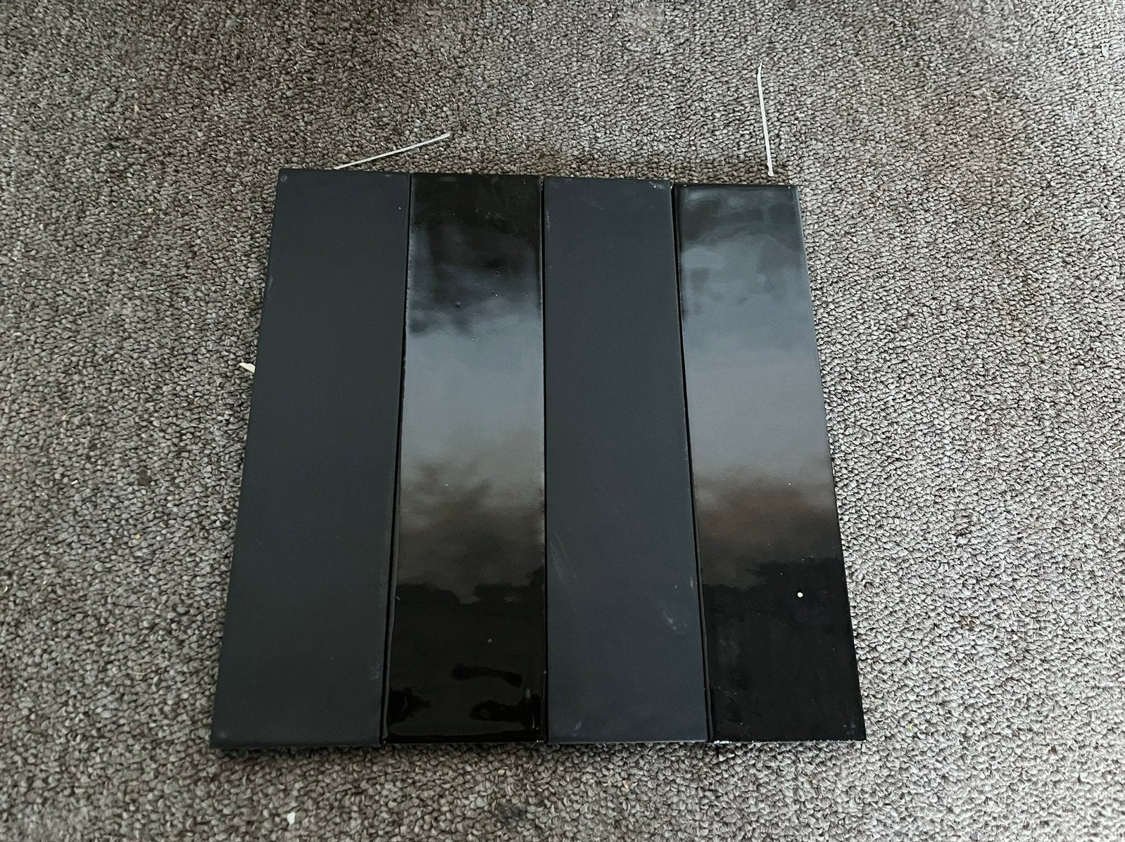 Nieuw! Restpartij (wand)tegels 6x24 cm glanszwart & mat!, Ophalen, Nieuw, Minder dan 20 cm, 20 tot 40 cm