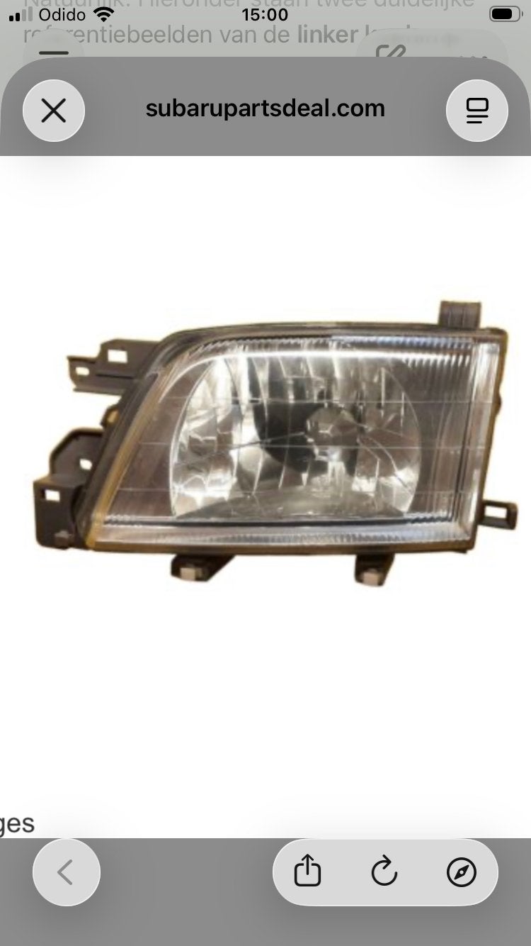 Forester sf 2001 koplamp links gezocht, Auto-onderdelen, Ophalen of Verzenden, Subaru