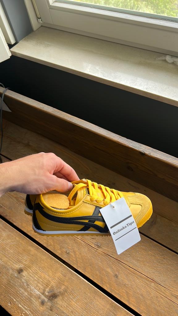 Onitsuka Tiger sneakers in zwart/geel - Nieuw!, Kleding | Heren, Schoenen, Overige kleuren, Nieuw, Ophalen of Verzenden, Sneakers of Gympen