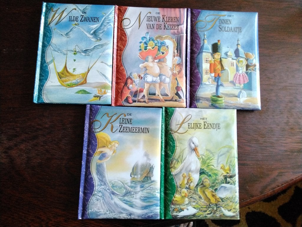 Hans christian andersen sprookjeskoffer compleet, 5 boekjes,, Boeken, Kinderboeken | Kleuters, Hans Christian Andersen, Jongen of Meisje