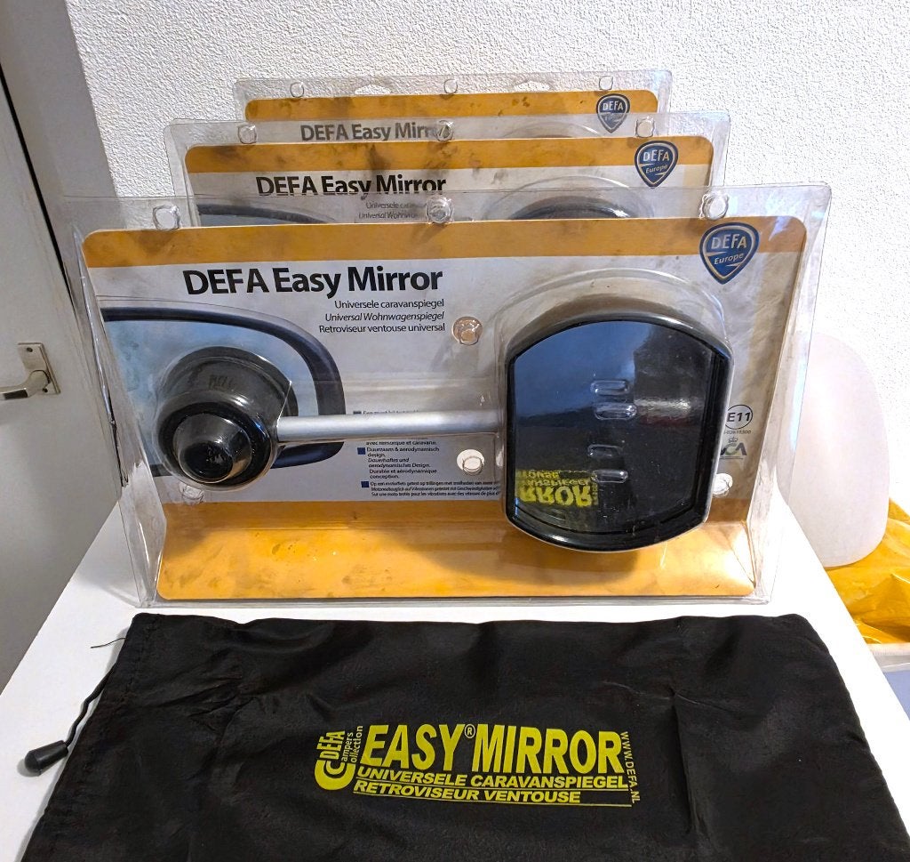 DEFA Easy Mirror universele caravanspiegels - NIEUW 3 stuks, Ophalen of Verzenden, Nieuw