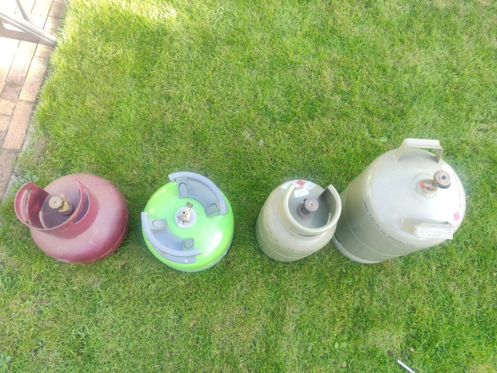 Gasflessen diverse afmetingen en grootte, Ophalen, Gebruikt